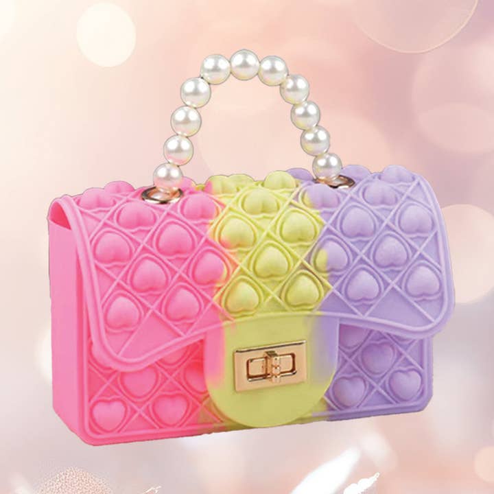 Fidget Pearl Handbag- Cotton Candy