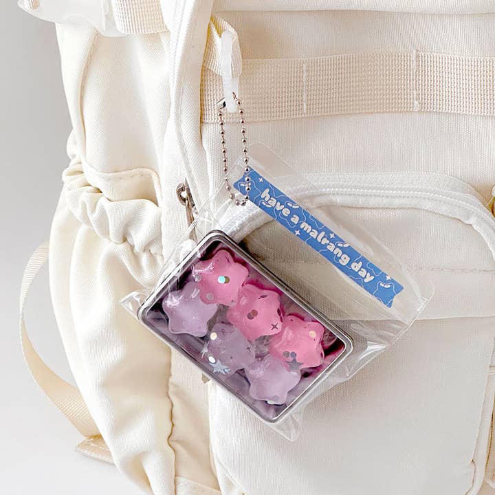 Sparkly Pastel Squishy Jelly Keyring – Fidget Pop Out Series