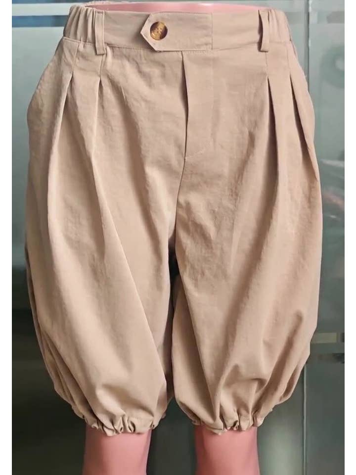 Elastic Waist Baggy Bloomer Shorts Loose Harem Shorts