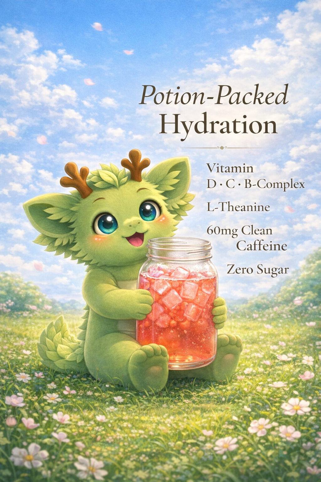 Unicorn – Cotton Candy Loaded Tea | 60mg Caffeine | Zero Sugar Energy Mix