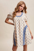 Polka Dot Ruffle Mini Dress LD1608