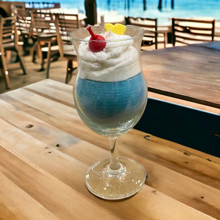 Blue Hawaiian Drink Candle