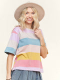 Multi Color Casual Top- LET2093