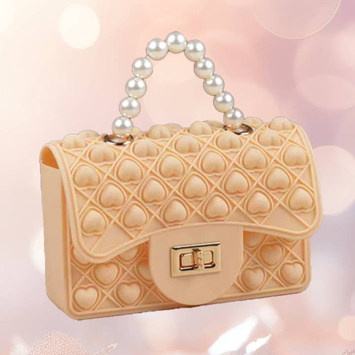 Fidget Pearl Handbag- Cream