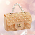 Fidget Pearl Handbag- Cream