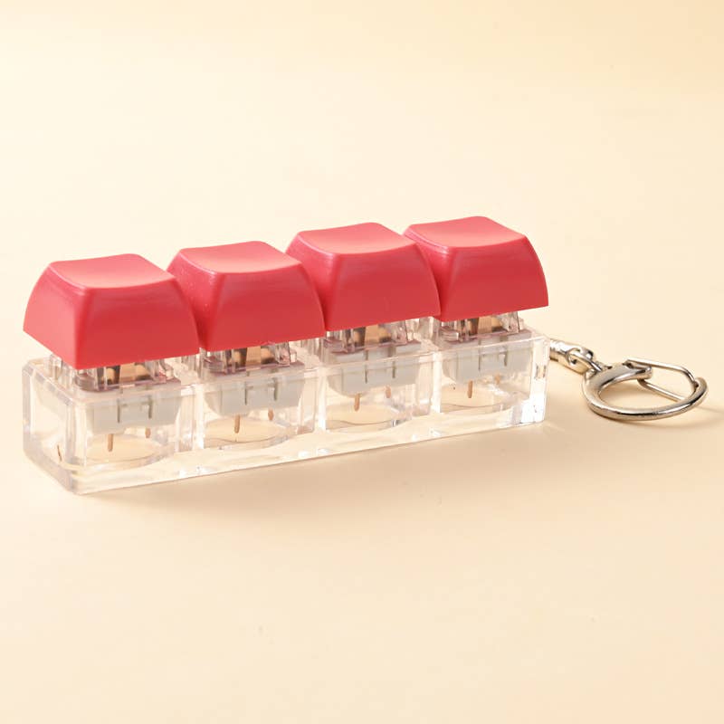 Keyboard Fidget Keychain Fidget Stress Relief Sensory Toy