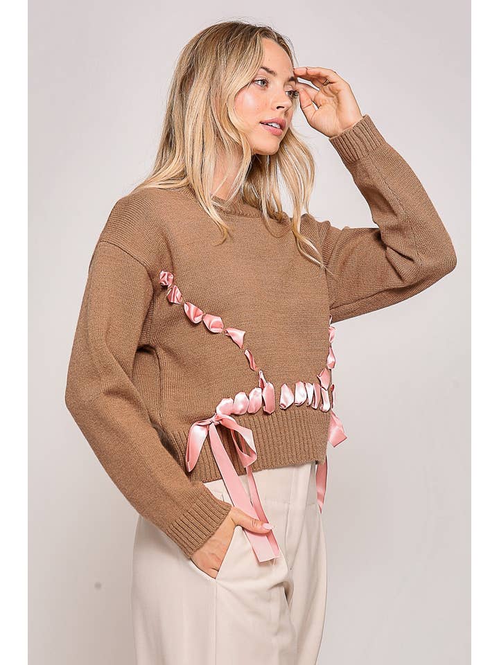 Ribbon Lace Sweater
