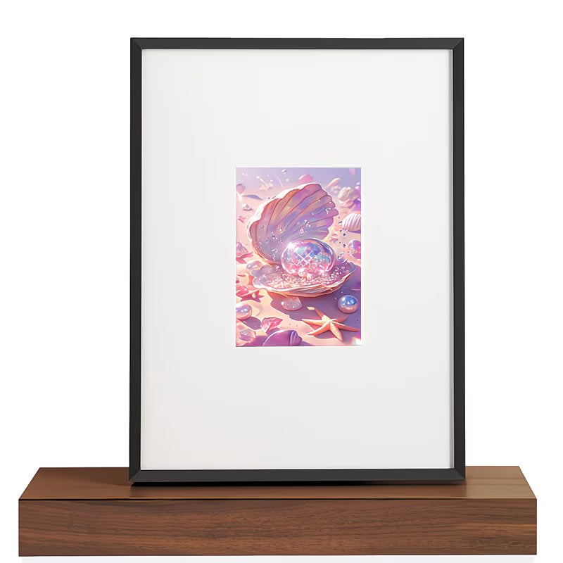 1pc, 5D Dream Shell Pearl Diamond Painting for Living Room And Bedroom Decoration, Handmade Dot Drill Diamond Art, Unframed