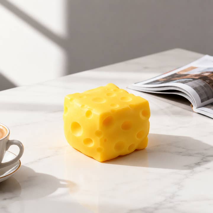 Cheese Squishy Fidget Toy For Stress Relief (2 Options)
