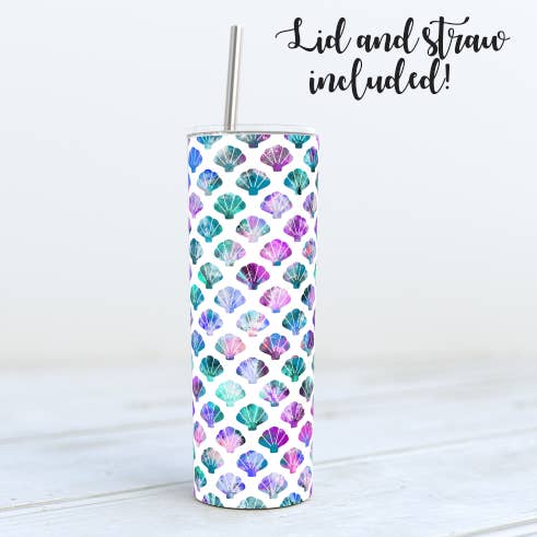 Mermaid Tumbler, Ocean Tumbler, Beach Tumbler, Beach Gift