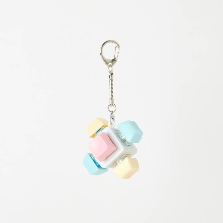 Keycap Push Pop Switch Keychain Bag Charm Fidget Clicker Toy