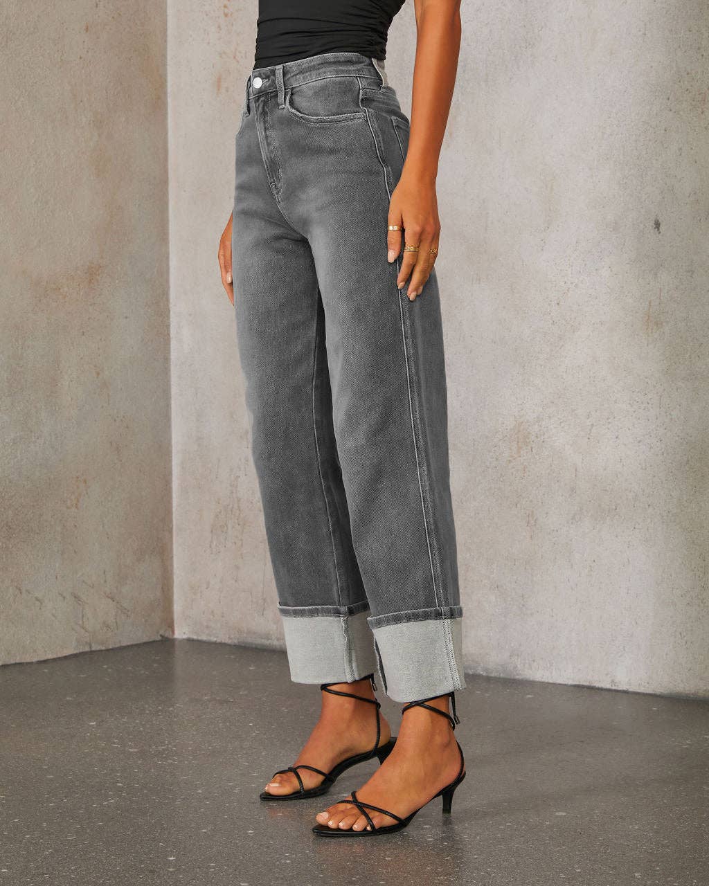 High-Waisted Straight Leg Jeans For Women Classic Vintage Look