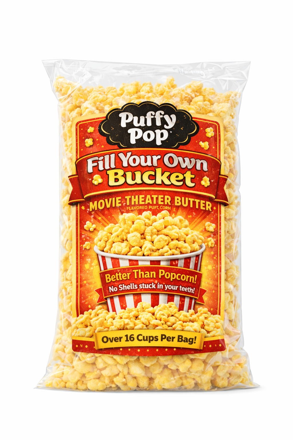 Puffy Pop - Movie Theater Butter (10 oz)- 12 Pack