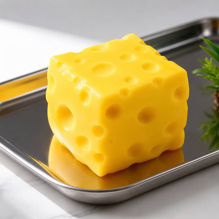 Cheese Squishy Fidget Toy For Stress Relief (2 Options)