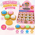 12pk Dumpling Bun Squishy Toy Mystery Box 2.5 Inch Display