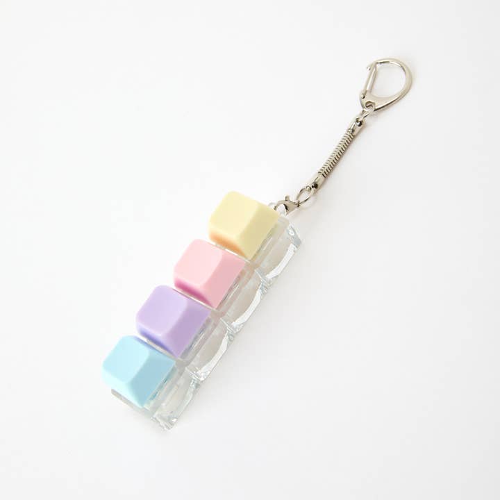 Keycap Push Pop Switch Keychain Bag Charm Fidget Clicker Toy