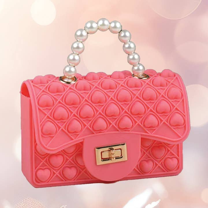 Fidget Pearl Handbag- Pink