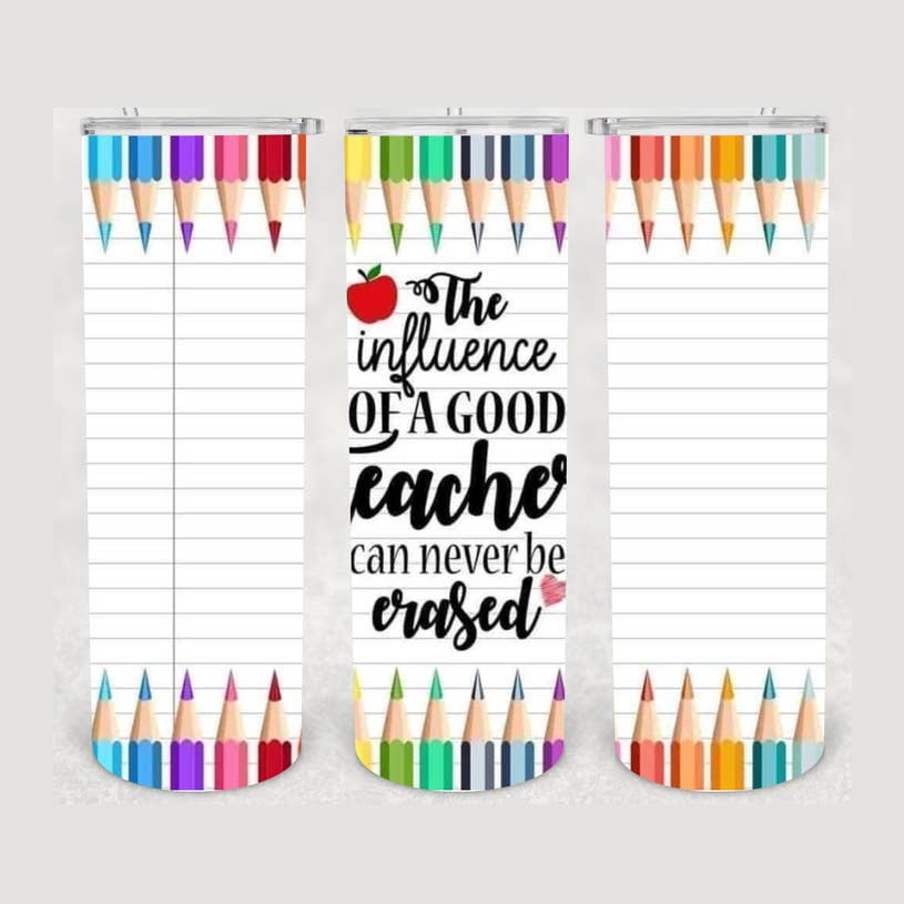 Teacher Quote Color Pencil 20oz Stainless Steel Tumbler