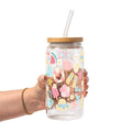 Beach Day Glass Cup, Mug & Tumbler with Lid and Straw