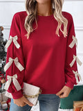 Red Bowknot Christmas Sweatshirt BFZY1246