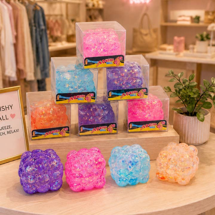 Glitter Rubik's Cube Squishy