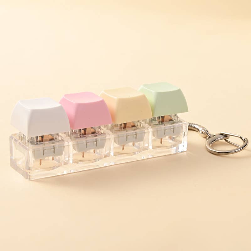 Keyboard Fidget Keychain Fidget Stress Relief Sensory Toy