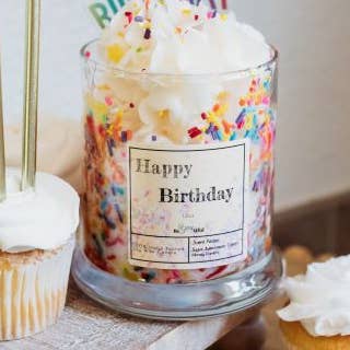 Happy Birthday Dessert Candle