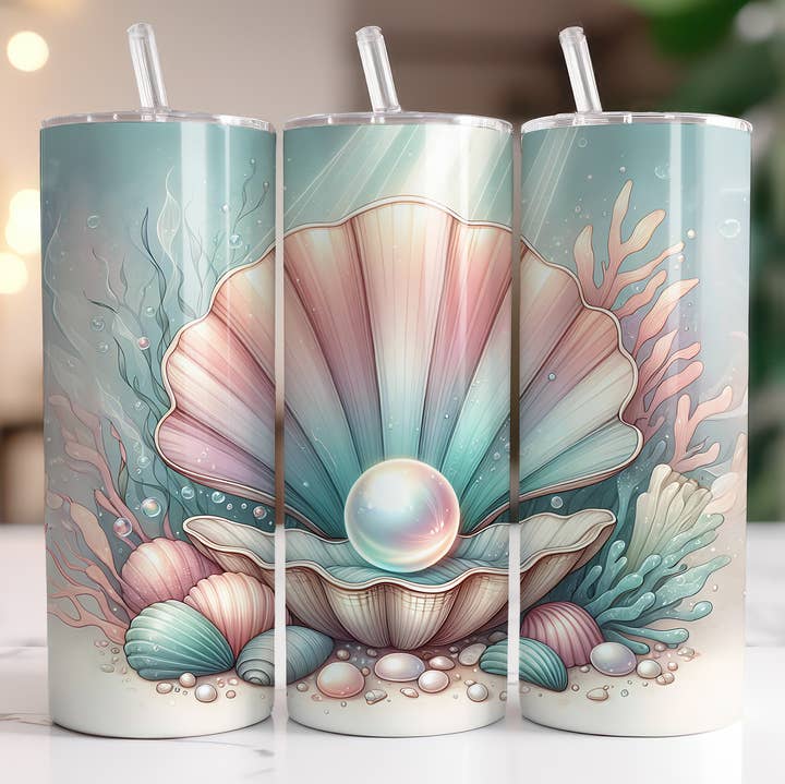 Clam Pearl Tumbler
