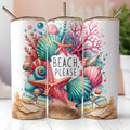 Beach, Please / Seashells 20oz Skinny Tumbler