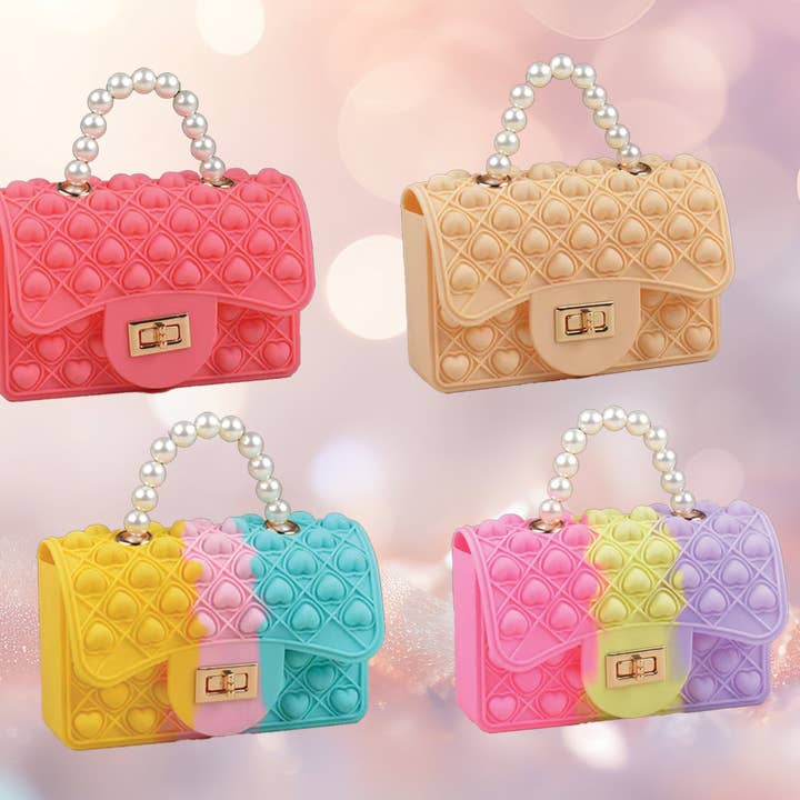 Fidget Pearl Handbag- Cream